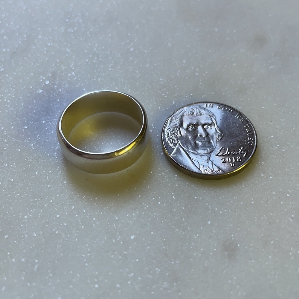 Vintage | Simple 925 Silver Band Ring - Picture 12 of 13